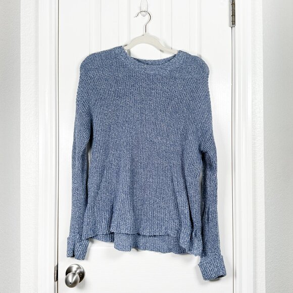 American Eagle Outfitters Sweaters - American Eagle Outfitters Womens M Sweater Blue Long Cuffed Sleeve Pullo…